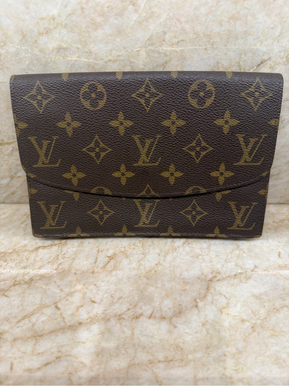 Louis Vuitton Monogram Clutch Wallet - Brown & Gold Monogram